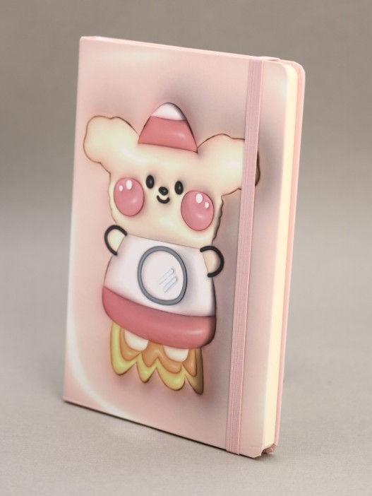 Блокнот (А5) &quot;Cosmo dog&quot;, pink (14.5*21) 