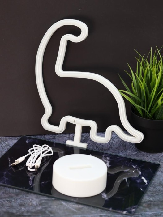 Неоновый LED ночник настольный &quot;Dino&quot;, зелёное свечение (24х28,5 см) 