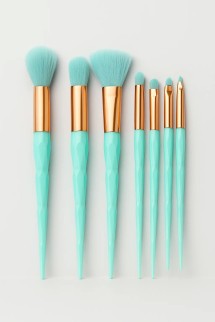 Набор кистей для макияжа "Prism Beauty", 8 кистей, green