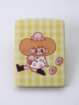 Зеркало "Girl donuts", yellow