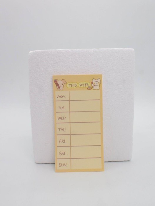 Блок для заметок &quot;This Week&quot;, 50 л. 8*16 см 