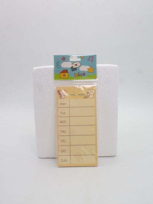 Блок для заметок &quot;This Week&quot;, 50 л. 8*16 см 