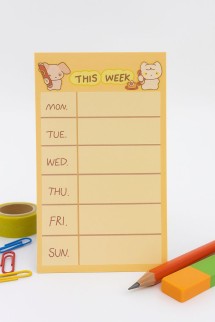 Блок для заметок &quot;This Week&quot;, 50 л. 8*16 см