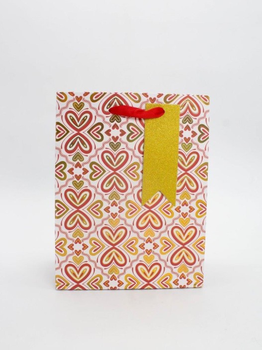 Пакет подарочный «Arabic patterns», red (18*23*10) 