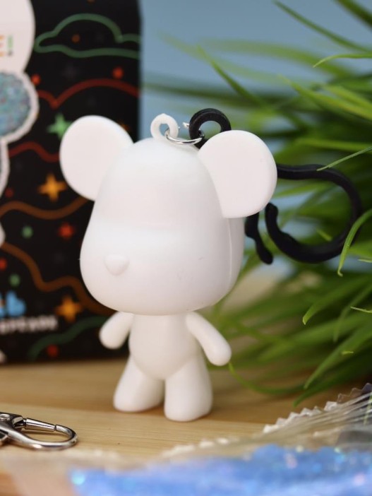 Алмазная мозаика на брелоке Draw Me! «Blue bear», (5.5*4.5*7 см) 