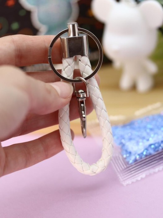 Алмазная мозаика на брелоке Draw Me! «Blue bear», (5.5*4.5*7 см) 