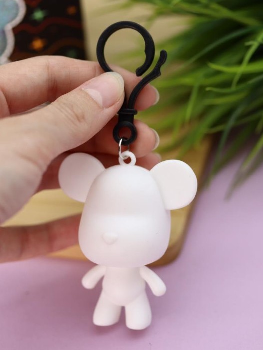 Алмазная мозаика на брелоке Draw Me! «Blue bear», (5.5*4.5*7 см) 