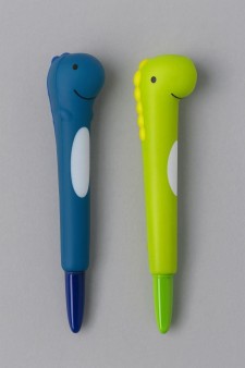Набор ручек-сквиш "Dino happy" 2 шт., blue-green