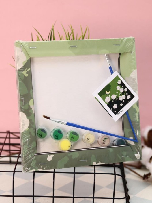 Картина по номерам на подрамнике Draw Me! «Oil painting», (20*20 см) 