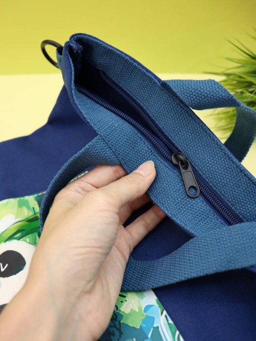 Сумка шоппер &quot;Panda&quot;, blue 