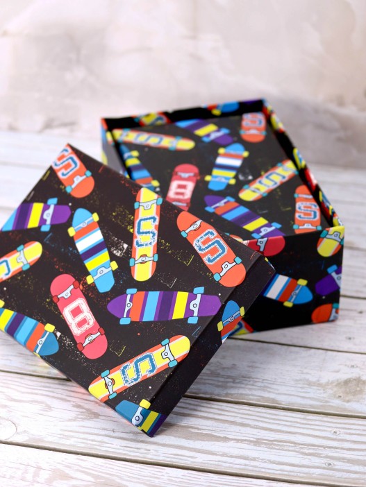 Подарочная коробка «Skateboard», 18*12*7 