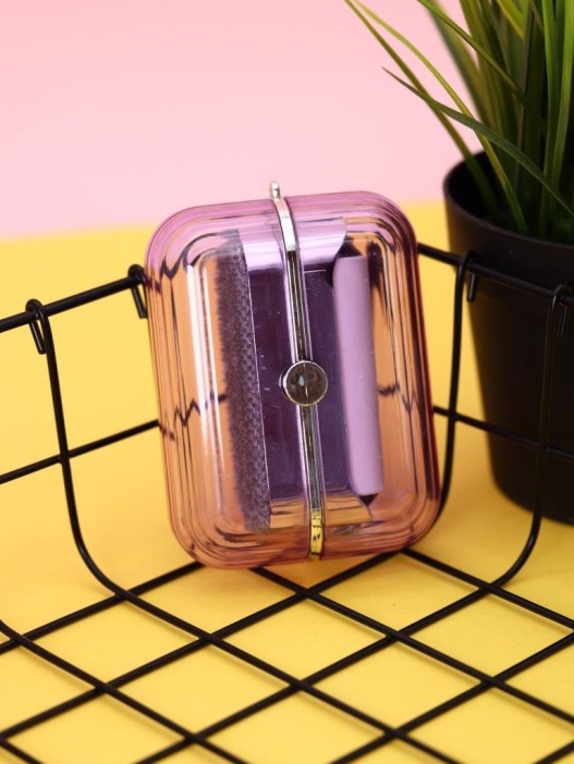 Ролик для чистки одежды компактный iLikeGift &quot;Purple box&quot;, (6,5*8,5*3,5 см) 