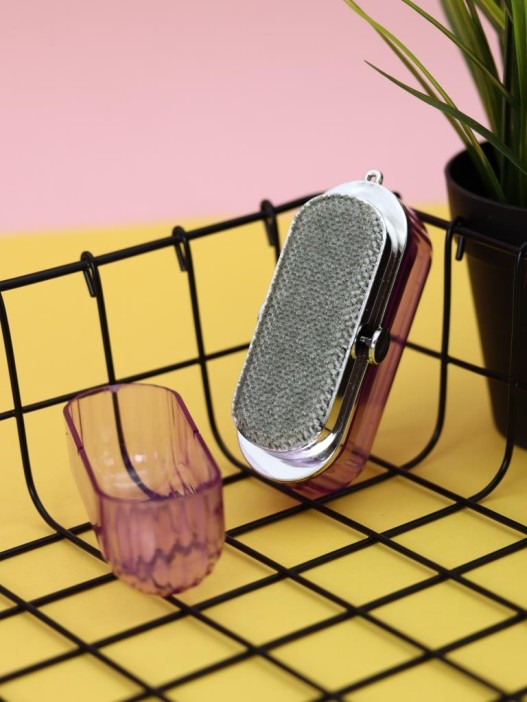 Ролик для чистки одежды компактный iLikeGift &quot;Purple box&quot;, (6,5*8,5*3,5 см) 