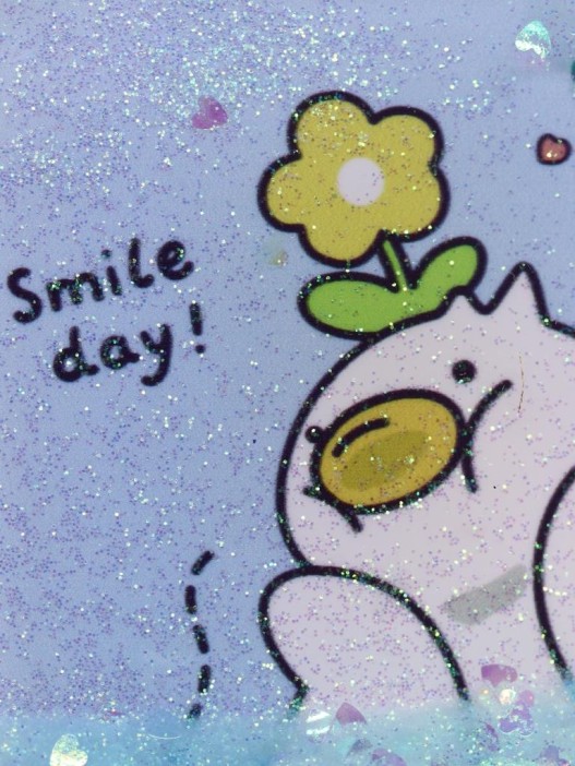 Зеркало шейкер раскладное &quot;Smile day Duck&quot;, голубое, 8*6 см 