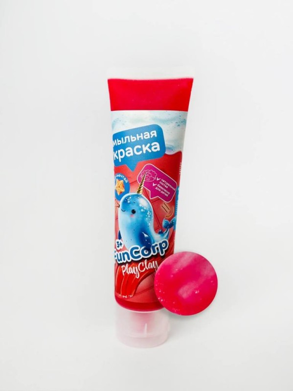 Мыльная краска &quot;FunCorp Playclay&quot;, красная (90мл) 
