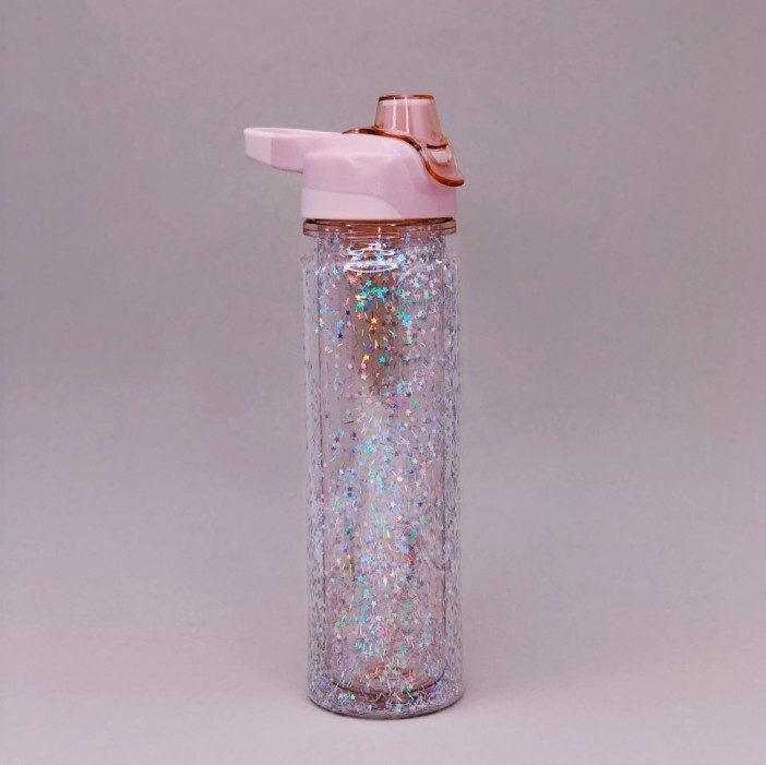 Спортивная бутылка &quot;Sequins&quot;, pink (520ml) 
