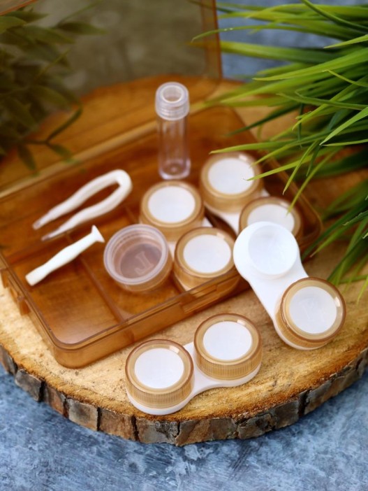 Контейнер для линз «Kit classic», brown 