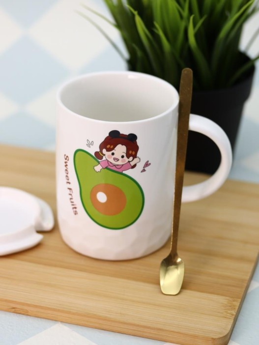 Кружка керамическая "Avocado hug" 