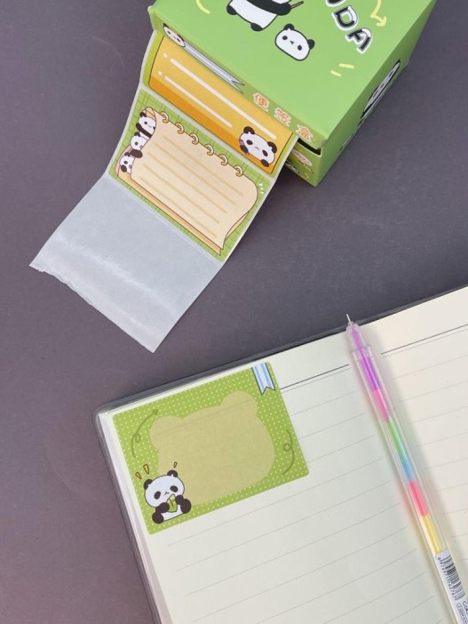 Стикеры в рулоне &quot;Panda&quot;, green 