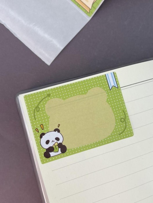 Стикеры в рулоне &quot;Panda&quot;, green 
