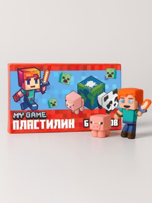 Пластилин 6 цветов &quot;My Game&quot;, 120 гр, стека пластиковая 