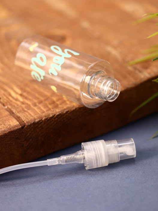 Дорожная бутылочка "Bow you are", green (35 ml) 