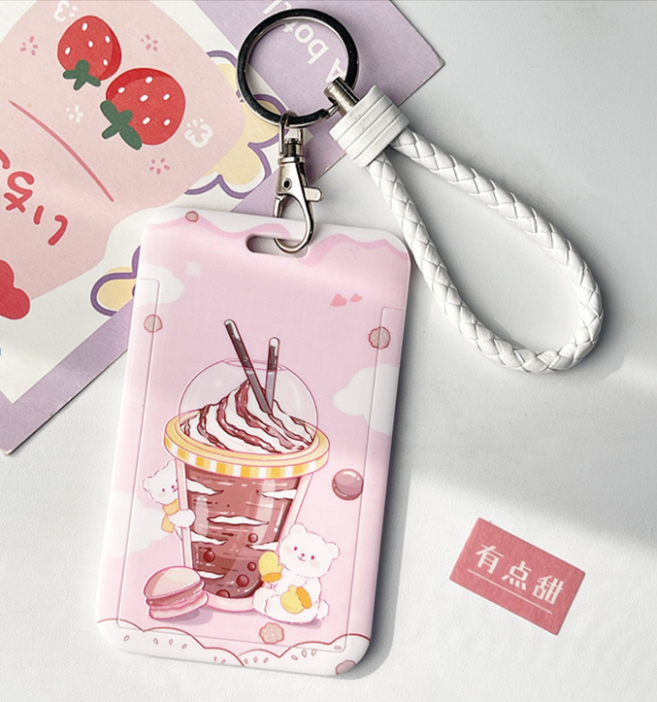 Футляр для карт "Ice cream cocktail", pink 