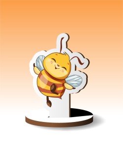 Деревянная фигурка на подставке iLikeGift "Пчёлка"