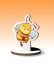 Деревянная фигурка на подставке iLikeGift "Пчёлка"