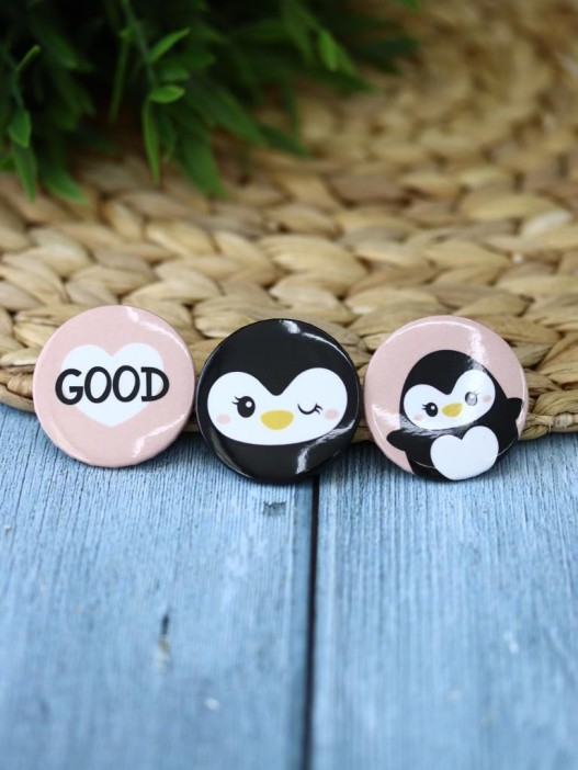 Набор значков Good penguin 