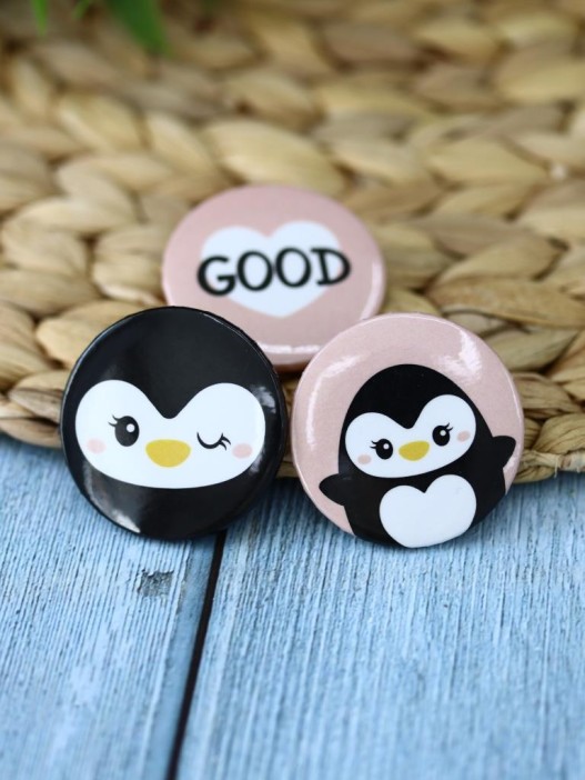 Набор значков Good penguin 
