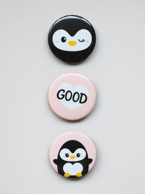 Набор значков Good penguin 
