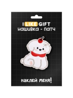 Термонашивка для одежды iLikeGift "Пухлый пес" 4,2*5,5 см