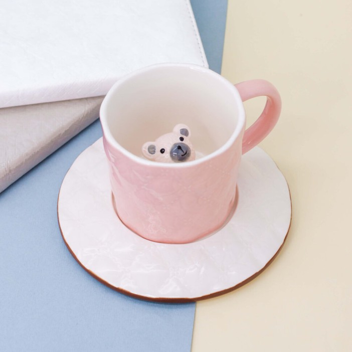 Кружка "Teddy bear in a circle", pink (280ml) 