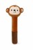 Мягкая игрушка-массажный молоток "Обезьянка", коричневая (10*30см)