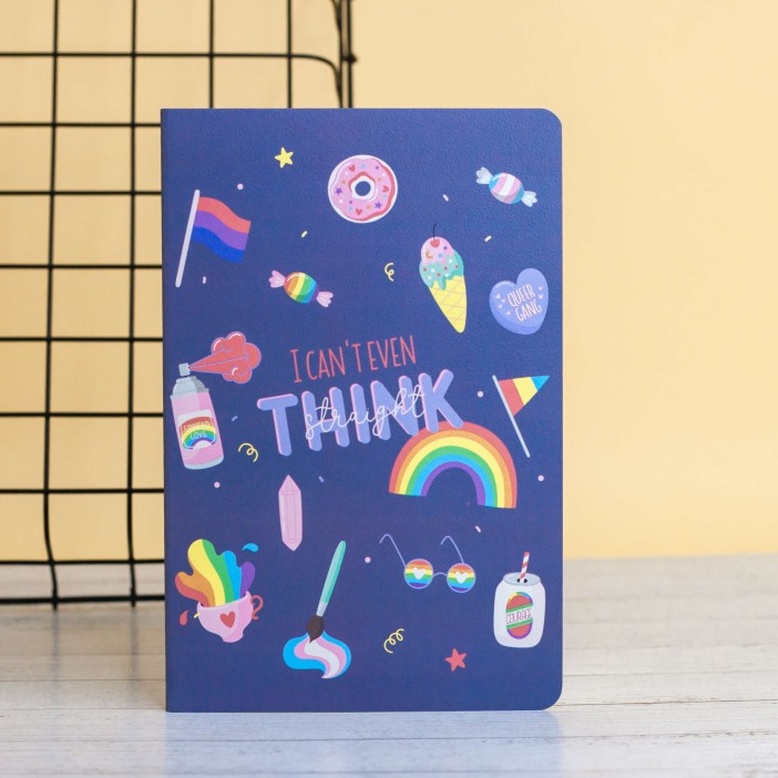 Тетрадь (A5) &quot;Rainbow assorted&quot;, black (13.5*20.5) 