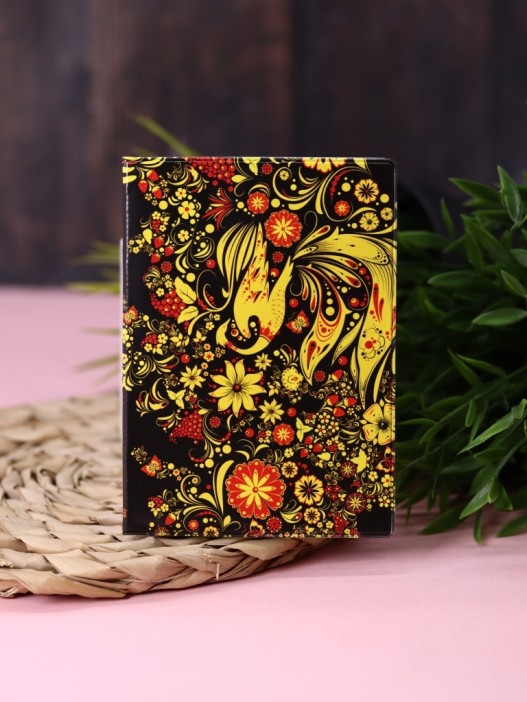 ОБЛОЖКА ДЛЯ ПАСПОРТА &quot;HOHLOMA&quot;, плотность 600 мкм 