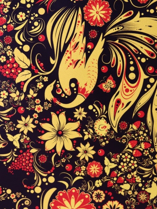 ОБЛОЖКА ДЛЯ ПАСПОРТА &quot;HOHLOMA&quot;, плотность 600 мкм 