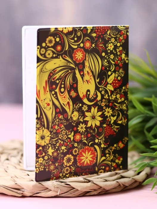 ОБЛОЖКА ДЛЯ ПАСПОРТА &quot;HOHLOMA&quot;, плотность 600 мкм 