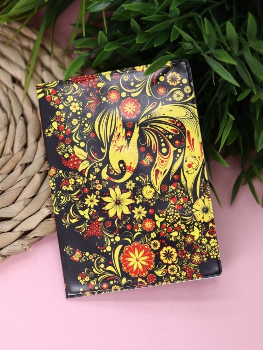 ОБЛОЖКА ДЛЯ ПАСПОРТА &quot;HOHLOMA&quot;, плотность 600 мкм 