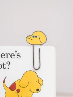 Закладка - скрепка "Head dog", yellow