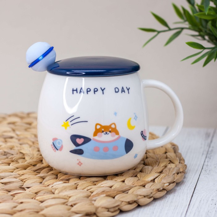 Кружка "Happy day dog" (400 ml) 