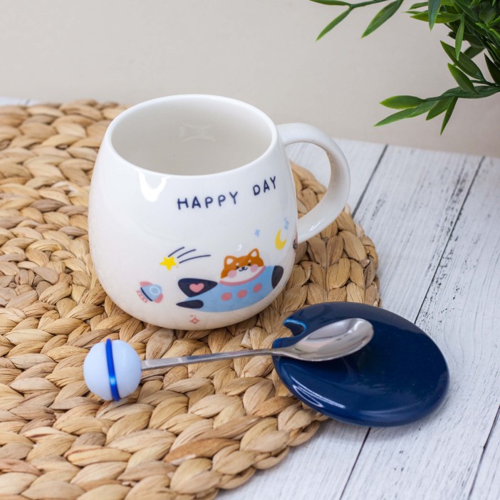 Кружка "Happy day dog" (400 ml) 