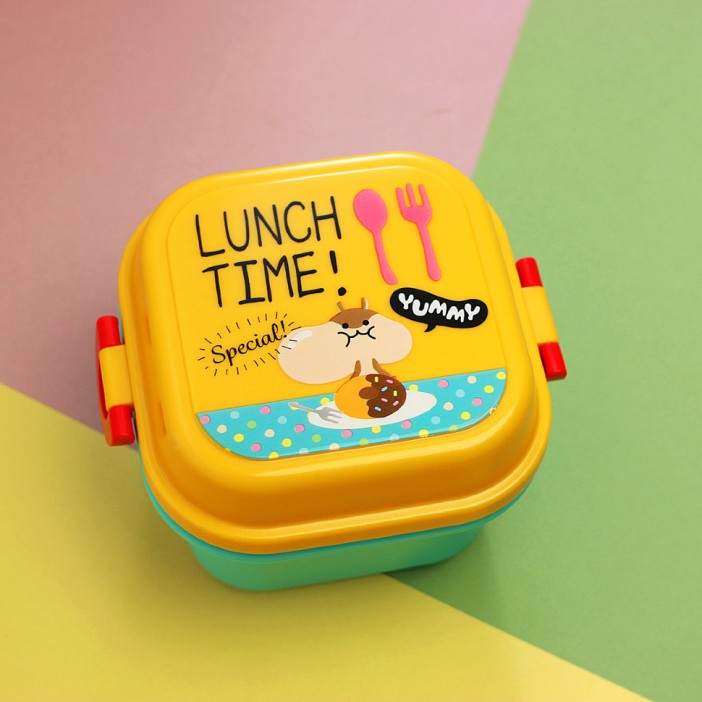 Ланчбокс &quot;LUNCH TIME!&quot; yellow 