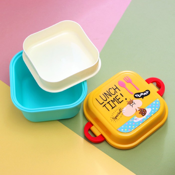 Ланчбокс &quot;LUNCH TIME!&quot; yellow 