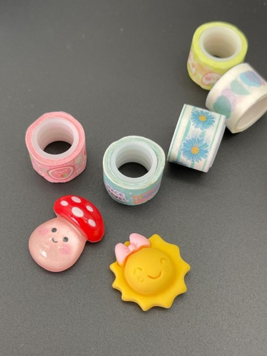 Набор декоративного скотча 6 шт. + диспенсер &quot;Suitcase&quot;, blue (13.5*6*4.5см) 