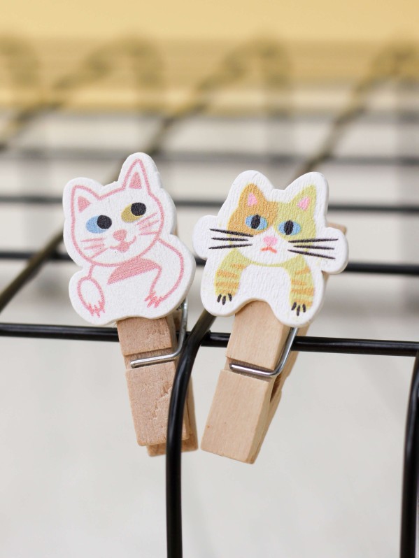 Прищепки ПО ПЛАНУ. "Коты", микс