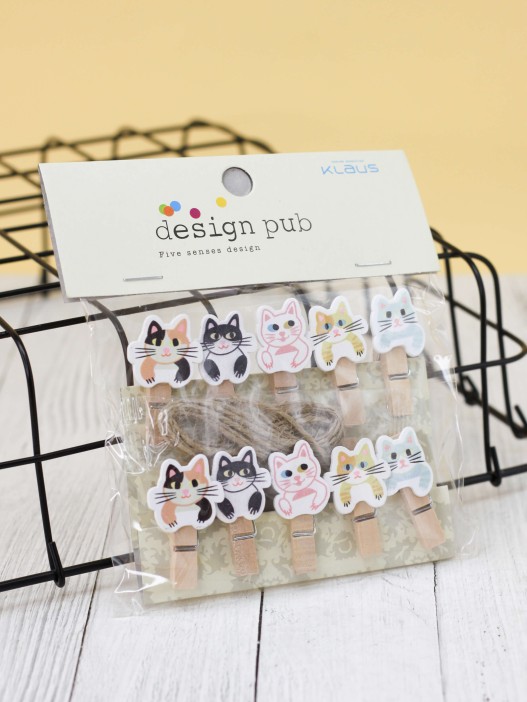 Прищепки ПО ПЛАНУ. &quot;Сats&quot;, mix color 