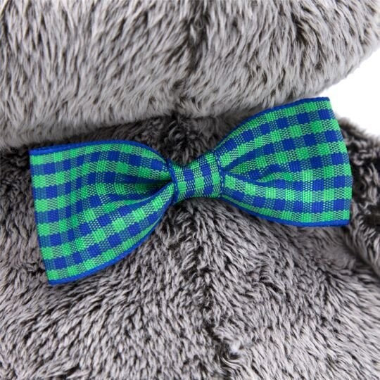 Мягкая игрушка "Басик с сердцем из бархата" (19см) 