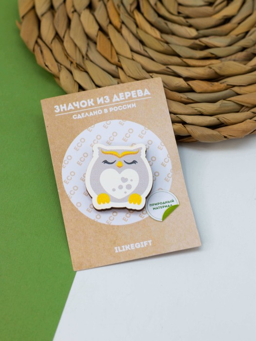 Значок ECO из дерева OWL 